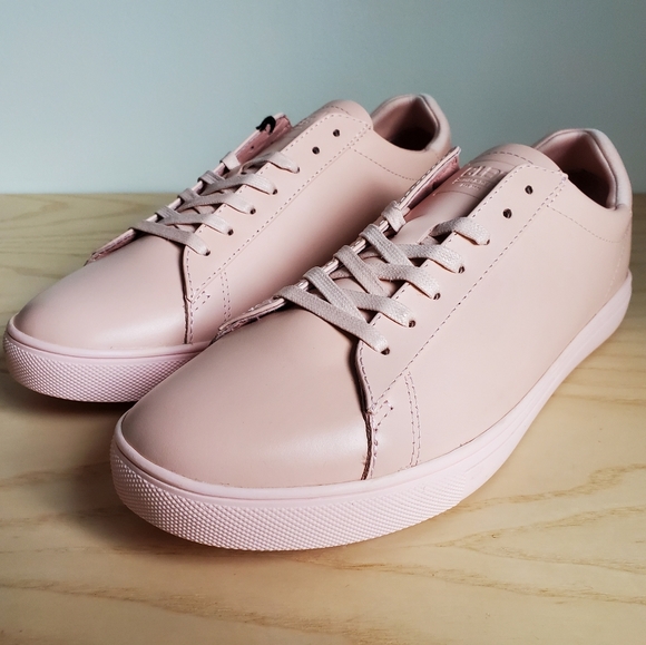 Clae Bradley - Light Oiled Pink Leather Sneakers - Picture 7 of 8